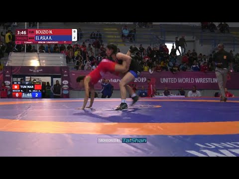 Round 2 WW - 53 kg: N. BOUZID (TUN) v. A. EL ASLA (MAR)