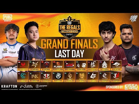 2026 PUBGM THE REGALS COMMUNITY CLASH - CHAPTER 2 | FINALS DAY - 3 | #4T #BTR #i8 #DRS #HORAA #FL