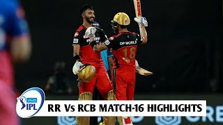 IPL 2021 : RR Vs RCB Match-16 Full Match Highlights | Virat Kohli - Devdutt Padikkal Batting RCB |