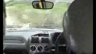 Rally In Car Moment Mid Wales Stages 2004