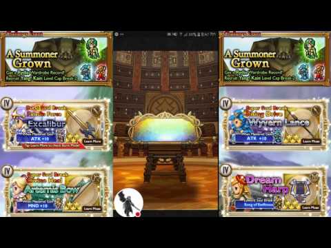 FFRK FFIV A Summoner Grown 20 Mythril Relic Draw!