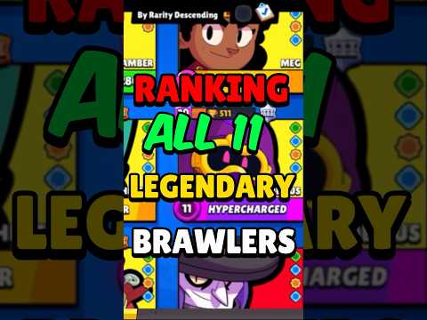 Ranking Every LEGENDARY Brawler #brawlstars #shorts
