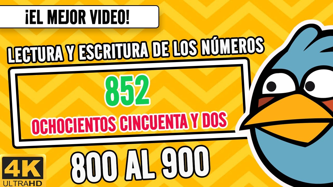 🚩🔶️Escritura De Los Números del 800 al 900 I Spanish Numbers from 800-900
