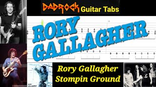 Stompin Ground - Rory Gallagher - Guitar + Bass TABS Lesson
