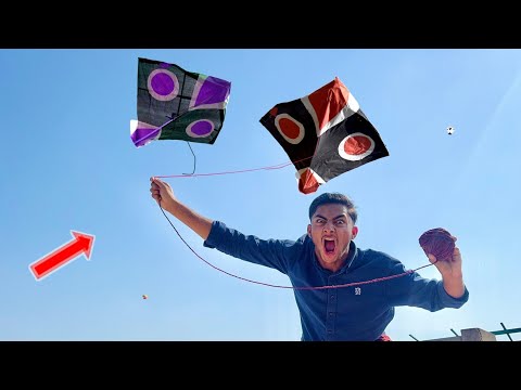 Nasir Vs Sufyan Kite Catch Village Boy With 2 Kite Cut Challenge 