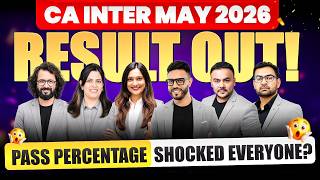 CA Inter May 2026 Result Out! Pass Percentage Shocked Everyone