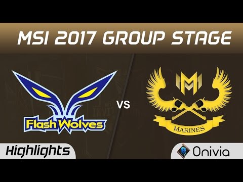 FW vs GAM Highlights MSI 2017 Group Flash Wolves vs Gigabyte Marines by Onivia
