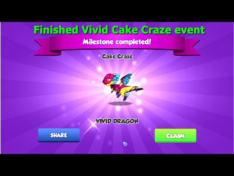 Finished Vivid Cake Craze event-Dragon Mania Legends | Dragonmaster Pass Event | DMl