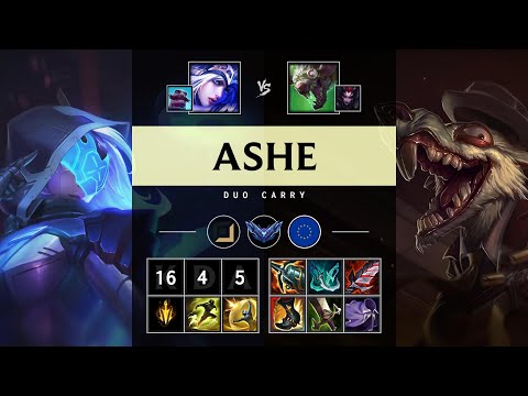 Ashe ADC vs Twitch: Triple Kill, Unstoppable - EUW Diamond Patch 25.S1.2