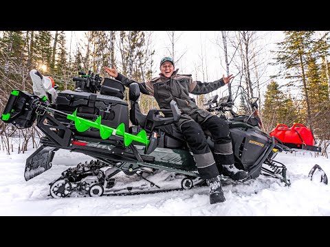 Ultimate Ice Fishing Snowmobile Set-Up (Ski-Doo Expedition Walk-Through)