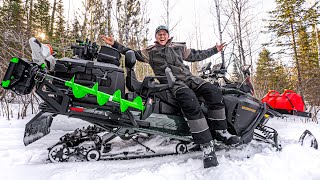 Ultimate Ice Fishing Snowmobile Set-Up (Ski-Doo Expedition Walk-Through)