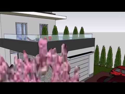 Wstępna wizualizacja koncepcyjna domu na podstawie projektu Long II