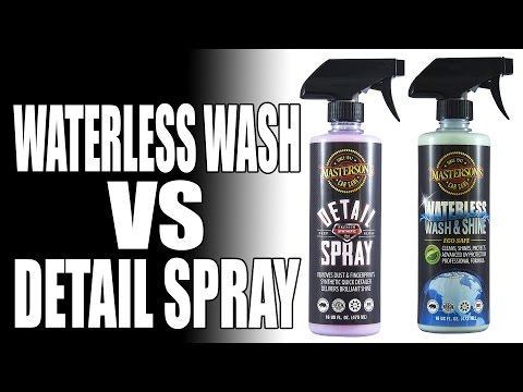 Waterless car wash vs detail spray - what's the difference? ...