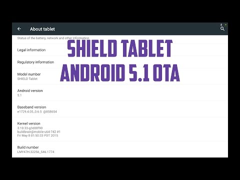 Nvidia Shield Tablet 5.1 Android OTA Update