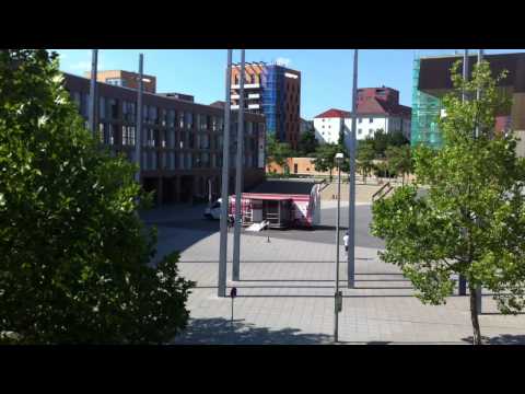 Stuttgart 21 Lügenmobil im Scharnhauser Park