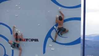 Chris Sharma's 1st practice climb at the Psicobloc Masters Series
