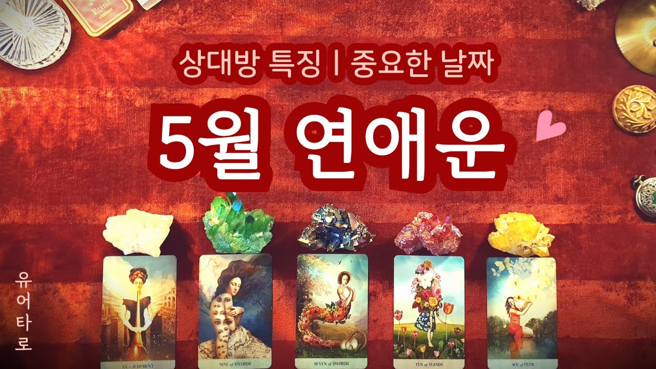 [타로] 5월 솔로 연애운♥️ 뉴페 구페 썸 재회 짝사랑🔮 상대방 특징ㅣ만남의 계기ㅣ중요한 날짜