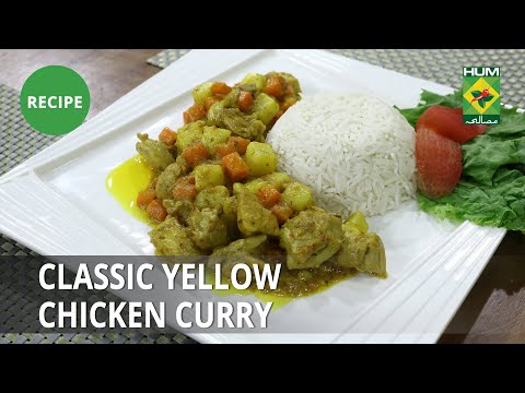 Classic Yellow Chicken Curry Recipe | Flame On Hai | Continental Food