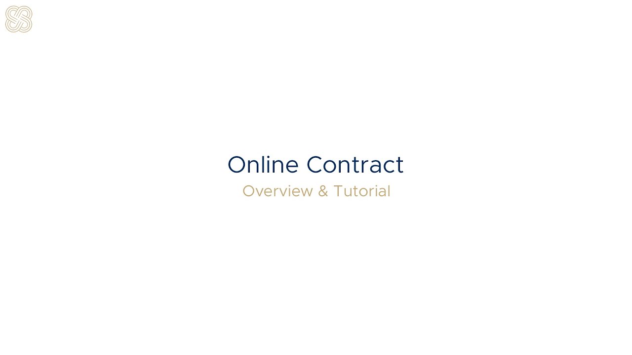 Online Contract Tutorial