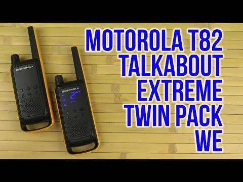 Рация Motorola Talkabout T82 Extreme Twin Pack черный - Видео