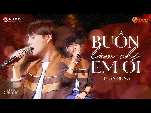 TUẤN DŨNG cover BUỒN LÀM CHI EM ƠI nghe 'tan nát' cõi lòng | Live at Không Gian Cảm Xúc