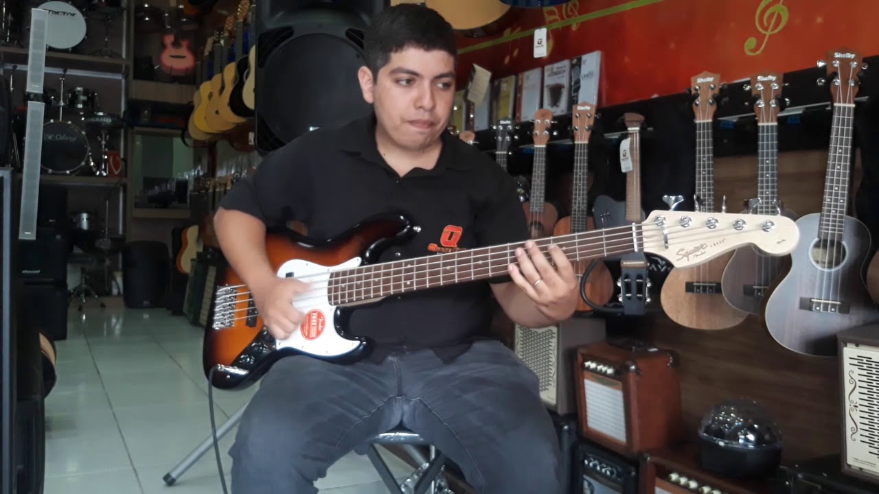 Watch Fender Squier Afinitty Jazz Bass 5 Cordas Now Fender Squier Afinitty Jazz Bass 5 Cordas
