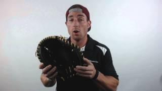 Video thumbnail: Louisville Slugger Omaha Series 5 Scarlet Baseball Glove: FGS5SR6-CTM1 Catcher's Mitt