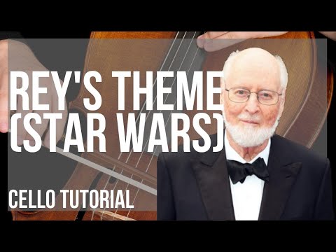 How to play Rey's Theme (Star Wars) by John Williams on Cello (Tutorial)