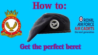 How to get the PERFECT BERET for cadets! | cadet tutorial no.2