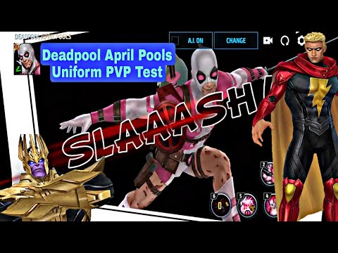 Deadpool April Pools Uniform PVP Test - Marvel Future Fight