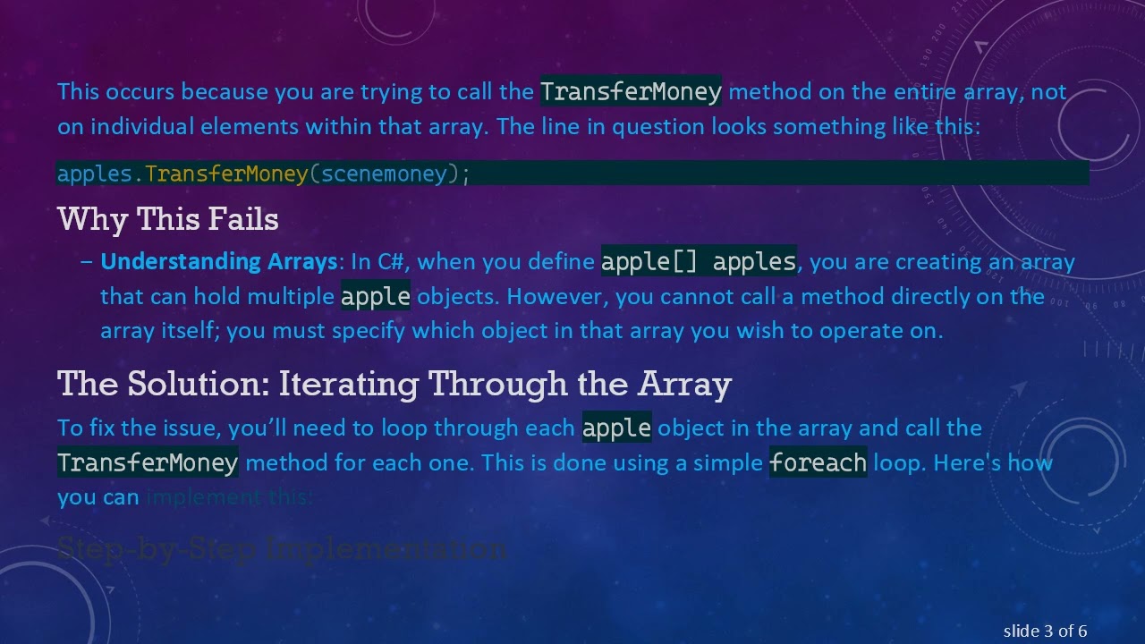 How to Successfully Call Methods on an Array of GameObjects' Scripts in Unity