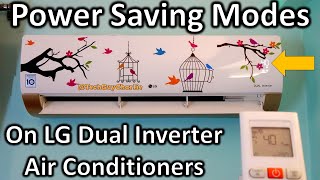 Power saving modes on LG Dual Inverter Air Conditioner (5-in-1/4-in-1 Convertible)