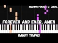 Randy Travis Forever And Ever Amen Medium Piano Tutorial
