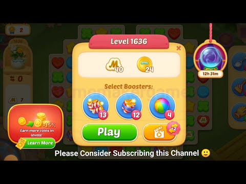 Matchington Mansion Level 1636, Level 1637(Hard Level) & Level 1638 - iOS/Android
