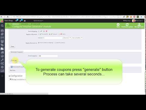 Discount voucher codes generator prestashop 1.6 1.5 1.4