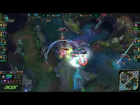 C9 Impact Jayce VS SSG Cuvee Kennen Game 2 Highlights   S6 World Championship Quarterfinals