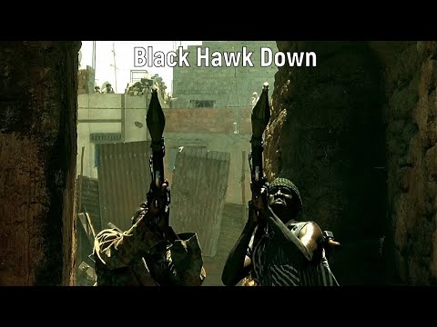 Black Hawk Down - Second fall. Shooting down the second Black Hawk