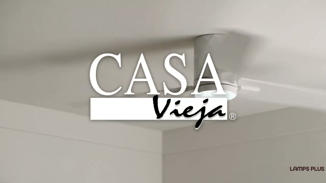 Video 1 Watch A Video About the Casa Vieja Lex Matte White LED Hugger Ceiling Fan with Remote