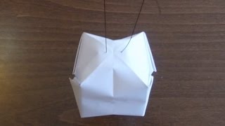 Bombka / kula z papieru + dodatek - Origami #6 (Paper ball)