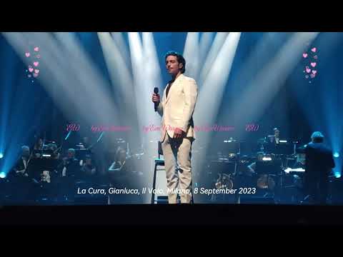 My video, 1. row: 'La Cura', Gianluca Ginoble, Il Volo, TAM Milano, 8 September 2023.