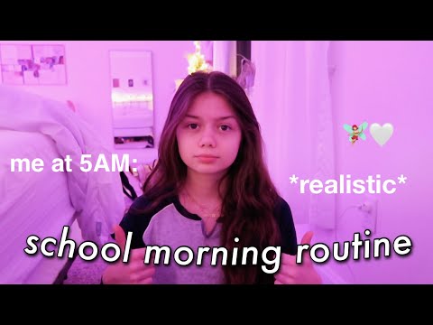my REAL *in person* school morning routine 2022