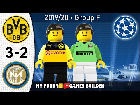 Borussia Dortmund vs Inter 3-2 • Champions League (05/11/2019) All Goals Highlights LEGO Football