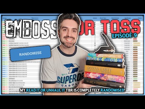 My Spreadsheet Randomiser Picks My Read It or Unhaul It TBR 📚 Emboss or Toss Vlog