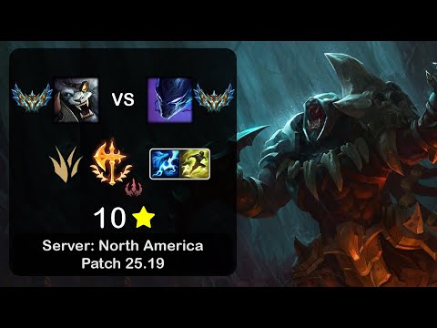 Rengar Jungle vs Nocturne - NA Challenger - Patch 25.19