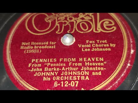 Johnny Johnson & His Orchestra - Pennies From Heaven (1936)
