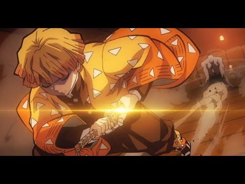 Zenitsu All Thunder Breathing Form Compilation || Demon slayer 1080p