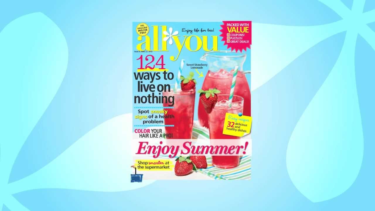 Save Money Now! Subscribe to All You Magazine