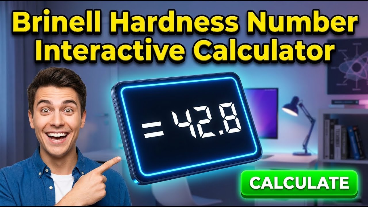Brinell Hardness Number Interactive Calculator