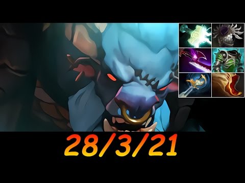 Dota 2 Spirit Breaker Pro 28/3/21 (Kills/Deaths/Assists) Top MMR 663 GPM Ranked Full Gameplay