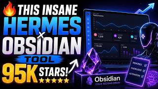 🔥 This INSANE Hermes Obsidian Tool [95K Stars] | Hermes Obsidian - Best New AI Tool